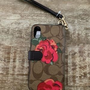Coach iPhone Wallet Case w/ Wristlet NWT
